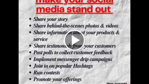 10 content ideas to make your social media stand out - Video Marketing ...