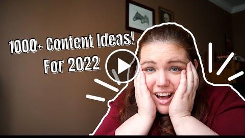 How I Came Up with 1000+ Content Ideas for Next Year Building My 2022 ...