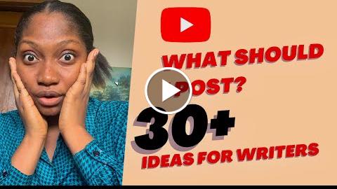 30 Youtube Content Ideas For Writers To Start In 2023 Video