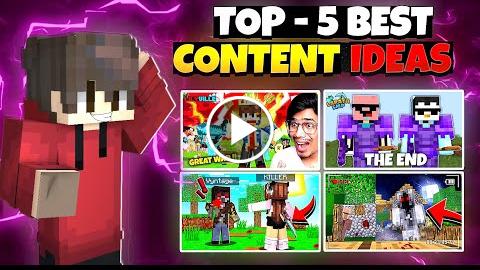 TOP - 5 BEST CONTENT IDEAS FOR MCPE - Video Marketing Suite Portal